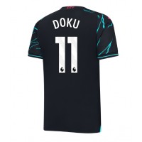 Camiseta Manchester City Jeremy Doku #11 Tercera Equipación Replica 2023-24 mangas cortas